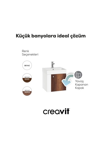 Creavit Font Lavabo Dolabı 50 Cm Beyaz-barok Beyaz - Barok Creavit Font Lavabo Dolabı 50 Cm Beyaz-barok Beyaz - Barok
