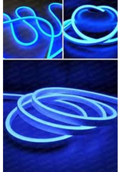 5 Metre 12 V Dış Mekan Mavi Neon Led