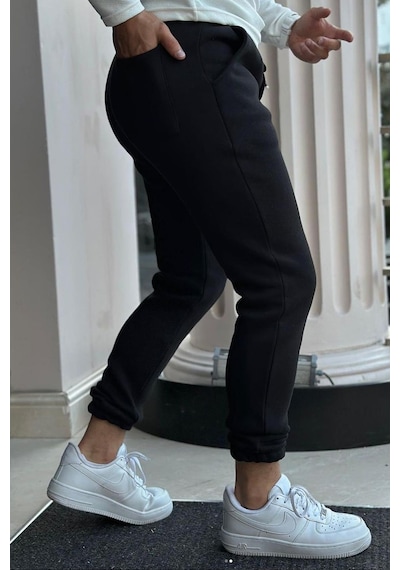 Slimfit Paça Lastikli 3 İplik İçi Şardonlu Polarlı Kışlık Spor Eşofman Altı 001 Slimfit Paça Lastikli 3 İplik İçi Şardonlu Polarlı Kışlık Spor Eşofman Altı 001