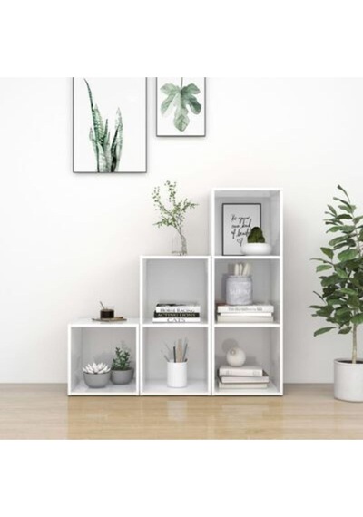 Kitaplık Ofis Dolabı Beyaz 6 Raflı 90 Cm Beyaz Kitaplık Ofis Dolabı Beyaz 6 Raflı 90 Cm Beyaz