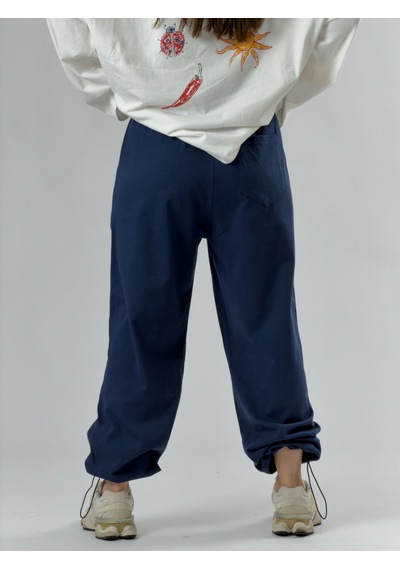 Cocopelli Paça Ayarlamalı Regular Lacivert Kadın Jogger Pantolon Coc3484