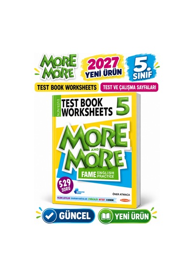 Güncel 5.sınıf 5 More&more More & More 5 Fenomen Test Book Worksheets Yeni Ürün