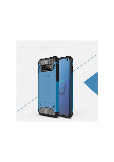 Kilifone - Samsung Uyumlu Galaxy S10e - Kılıf Çift Katman Zırh Tank Crash Military Kapak - Mavi