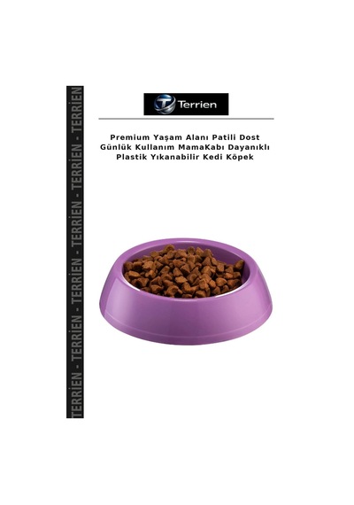Premium Yaşam Alanı Patili Dost Günlük Kullanım Mamakabı Dayanıklı Plastik Yıkanabilir Kedi Köpek