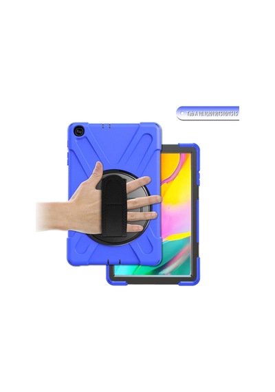 Samsung Galaxy T510 Tab A 10.1 Kılıf Amazing Tablet Kapak - Mavi Arka Kapak