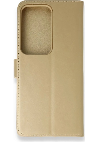 Cosmotex Newface Samsung Galaxy Uyumlu  S20 Ultra Trend S Plus Kapaklı Kılıf - Gold
