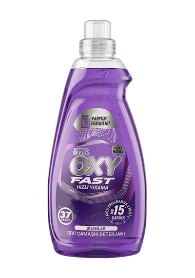 Mr.oxy Fast Hızlı Yıkama Sıvı Çamaşır Deterjanı Siyah 1.48 L 4 Adet