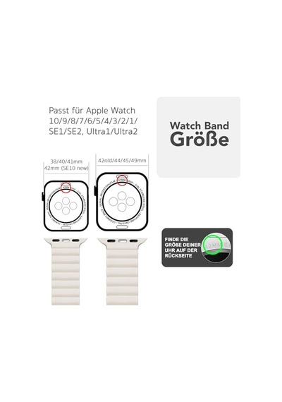 Nalıa Core Mıknatıslı Bileklik, Apple Watch Ultra/se/10/9/8/7/6/5/4/3/2/1 İle Uyumlu, Nefes Alan Silikon Halka, Oluklu Tasarım, 38/40/41/42 Mm & 42/44/45/46/49 Mm Nalıa Core Mıknatıslı Bileklik, Apple Watch Ultra/se/10/9/8/7/6/5/4/3/2/1 İle Uyumlu, Nefes Alan Silikon Halka, Oluklu Tasarım, 38/40/41/42 Mm & 42/44/45/46/49 Mm