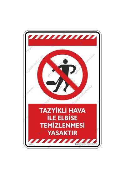 Tazyikli Hava Ile Elbise Temizlenmesi Yasaktır (546157007)