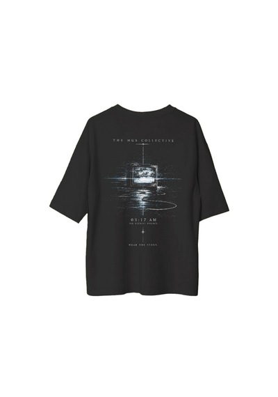 The Mgs Collective Mgs Signal Lost Oversize T-shirt 01-siyah
