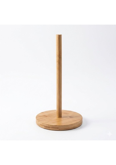 Paçi Bambu 12 Cm Yuvarlak Havlu Peçetelik Ahşap