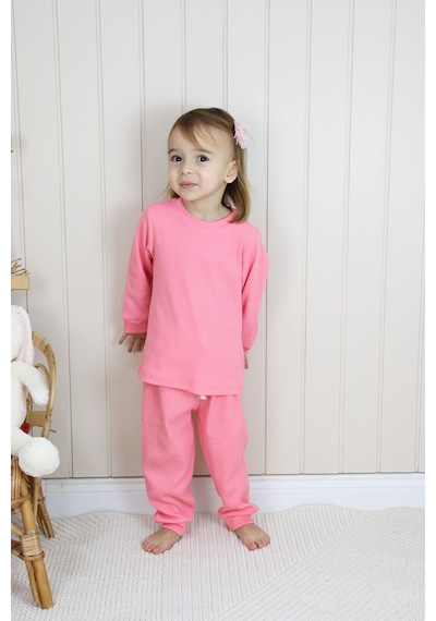 MiaBaby Kaşkorse Mevsimlik Pijama Takım Pembe