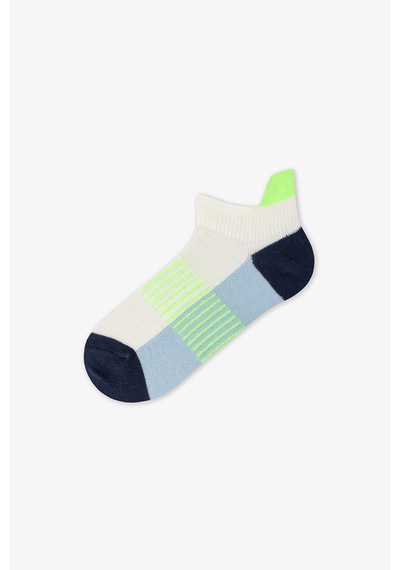 Penti Renkli Erkek Çocuk Neon Green Blue 3'lü Tab Patik Çorap
