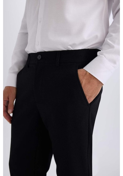 DeFacto Jogger Düz Paça Her Yöne Esneyen Yazlık Kumaş Pantolon -  T6317AZ25SPBK27