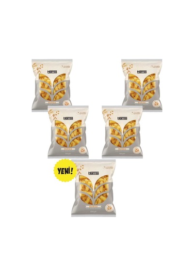 Burgu Makarna Durum Buğdayı İrmiği %12 Protein Değerli Sade Kesme 5 X 500 Gr 2.5 Kg