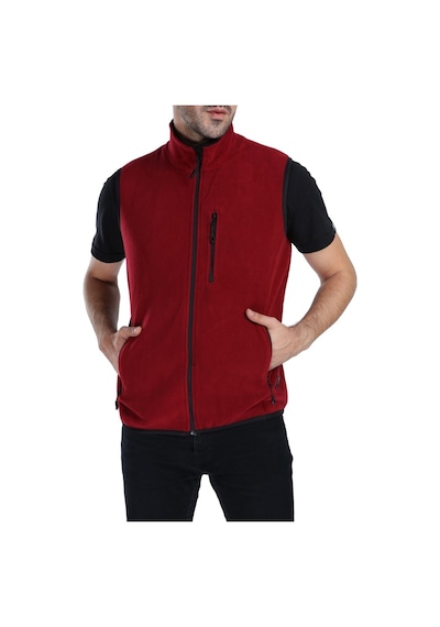 Ghassy Co. Erkek Çok Cepli Koyu Haki Polar Yelek 538711625