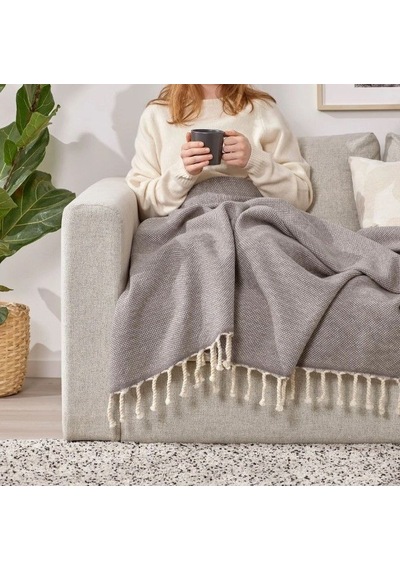 Ikea Ulltıstel Polar Koltuk Örtüsü Tek Kişilik 130 X 170 Cm Gri