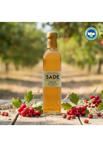 Sade Organik Alıç Sirkesi 500 Ml