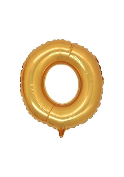 Harf Folyo Balon O Harfi Büyük Boy Balon Altın Sarısı /Dore 100Cm