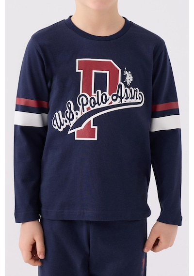 U.s. Polo Assn. 1902 Erkek Çocuk Uzun Kol Manşetli Pijama Takım Lacivert U.s. Polo Assn. 1902 Erkek Çocuk Uzun Kol Manşetli Pijama Takım Lacivert