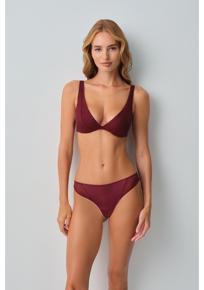Suwen Harper Brazilian String Külot Wsl10210083020 Bordo