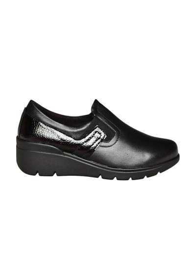 Fox Shoes V324405603 Siyah Hakiki Deri Günlük Kadın Ayakkabı Siyah-hakiki Deri