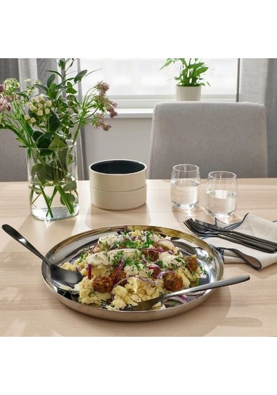 Ikea Tıllagd Salata Servis Seti 24 Cm Mat Siyah