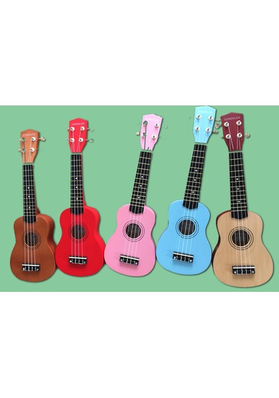 Xu2101 - 4 Telli Ukulele Kırmızı