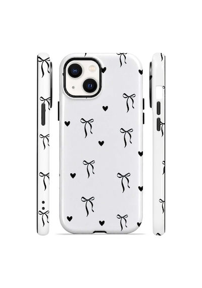 Velvoria Valestra Tiny Bows Hearts Apple iPhone Uyumlu 15 Darbe Korumalı Kılıf Valestra Select - Tiny Bows Hearts