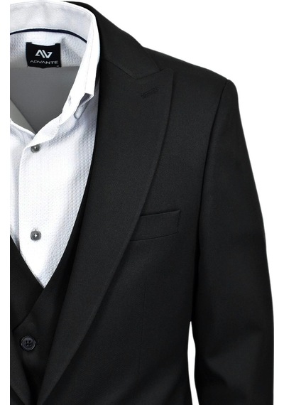Erkek Siyah Silim Fit Takım Elbise Bgl-st03493 001