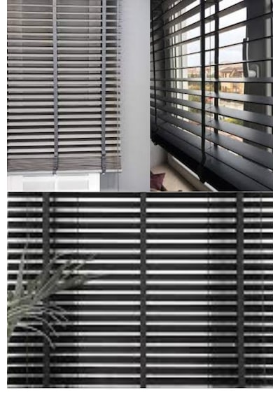 Gri 50 Mm Ahşap Jaluzi Gri