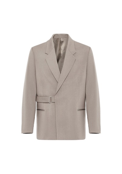 Antioch Kuşaklı Relax Fit Erkek Blazer Ceket Bej