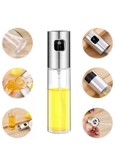 100 Ml Çok Amaçlı Spreyli Cam Şişe Gümüş