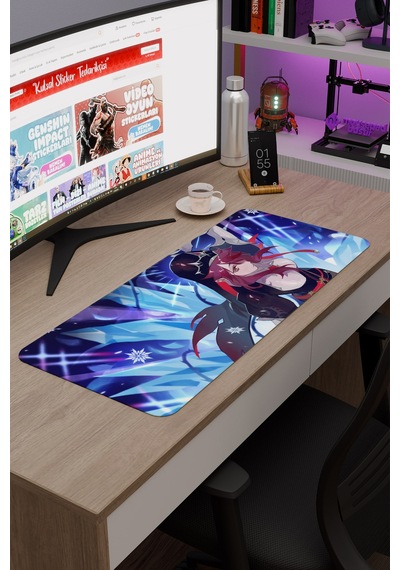 Rosaria Genshin Impact Anime Oyuncu V1 - 70x30 Xl Gaming Mouse Pad Fare Altlığı