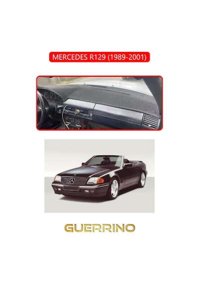 Mercedes R129 1989-2001torpido Koruma Halısı Kırmızı Kenar