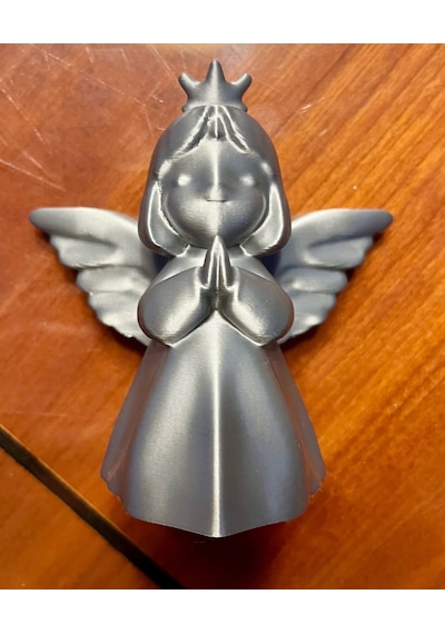 Yılbaşı Temalı Yılbaşı Ev Süsü Mini Figür 3d Baskı 12cm Gri Renk