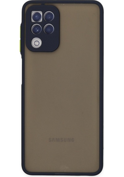 Galaxy A22 Kılıf Montreal Silikon Kapak - Lacivert