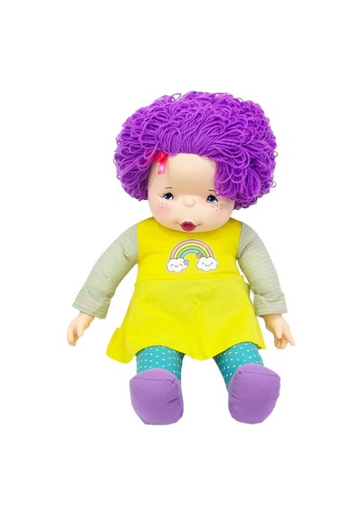Unutulmaz Bir Hediye - 70 Cm Lahana Saçlı Gökkuşağı Bebek
