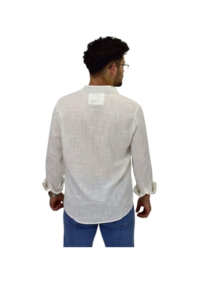 Erkek Spor Silim Fit Uzun Kol Gömlek G5005 Bgl-st04494 Beyaz