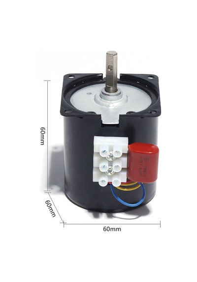 Tersinir Dişli Ac Motor Kalıcı Mıknatıs Elektrikli Düşük Hız 2.5r/dk 220v 14w 80rpm