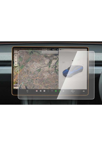 Tesla Model Y 15 İnç Mat Ekran Koruyucu Multimedya Şeffaf ' Sadece Ekran Koruyucu