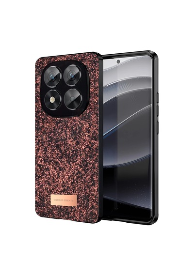 Onegif Xiaomi Redmi Note 14 Pro 5g Bright Simli Kapak - Derin Mor Renkli