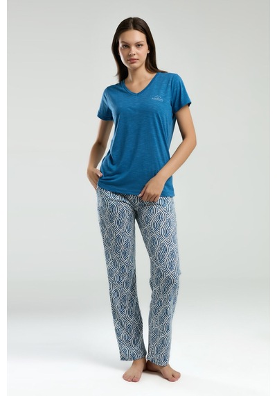 Arnetta Kadın Lacivert Pijama Takımı Ar3209-s-v2 Lacivert
