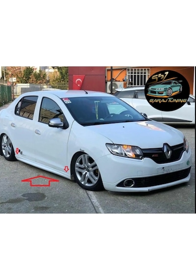 Renault Yeni Symbol R Marşpiyel Sağ Sol Takım Fiberglass Boyasız