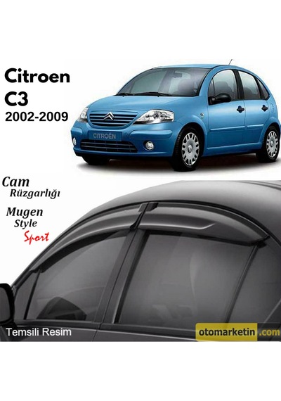 Citroen C3 Mugen Cam Rüzgarlığı 2002-2009