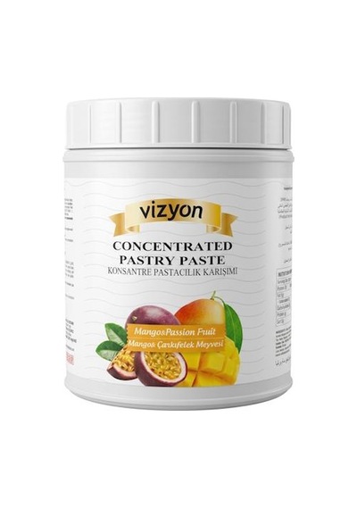 Vizyon Konsantre Pastacılık Karışımı Mango Passıon Fruıt 1 Kg