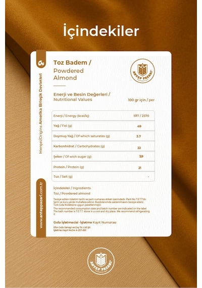 Badem - Toz - 500 Gr Diğer