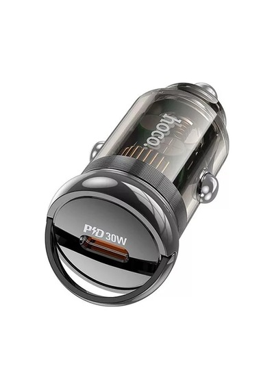 Hoco Z53 Sight Single Pd30w Type-c Girişli Araç Çakmaklık Hızlı Şarj Aleti- 5775 Siyah