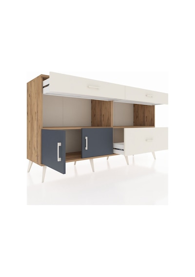 Hyperion Konsol 2 Raflı 3 Çekmeceli 2 Kapaklı 176x44x99 Çam-antra Çam-antrasit/aytaşı Hyperion Konsol 2 Raflı 3 Çekmeceli 2 Kapaklı 176x44x99 Çam-antra Çam-antrasit/aytaşı