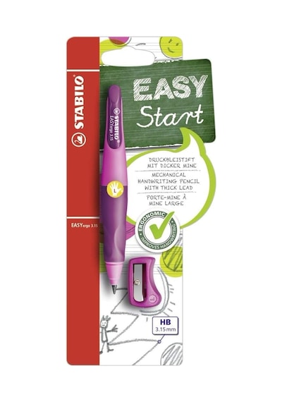 Easyergo 3.15 Sol - Ergonomik Mekanik Kurşun Kalem - Pembe & Lila Blister